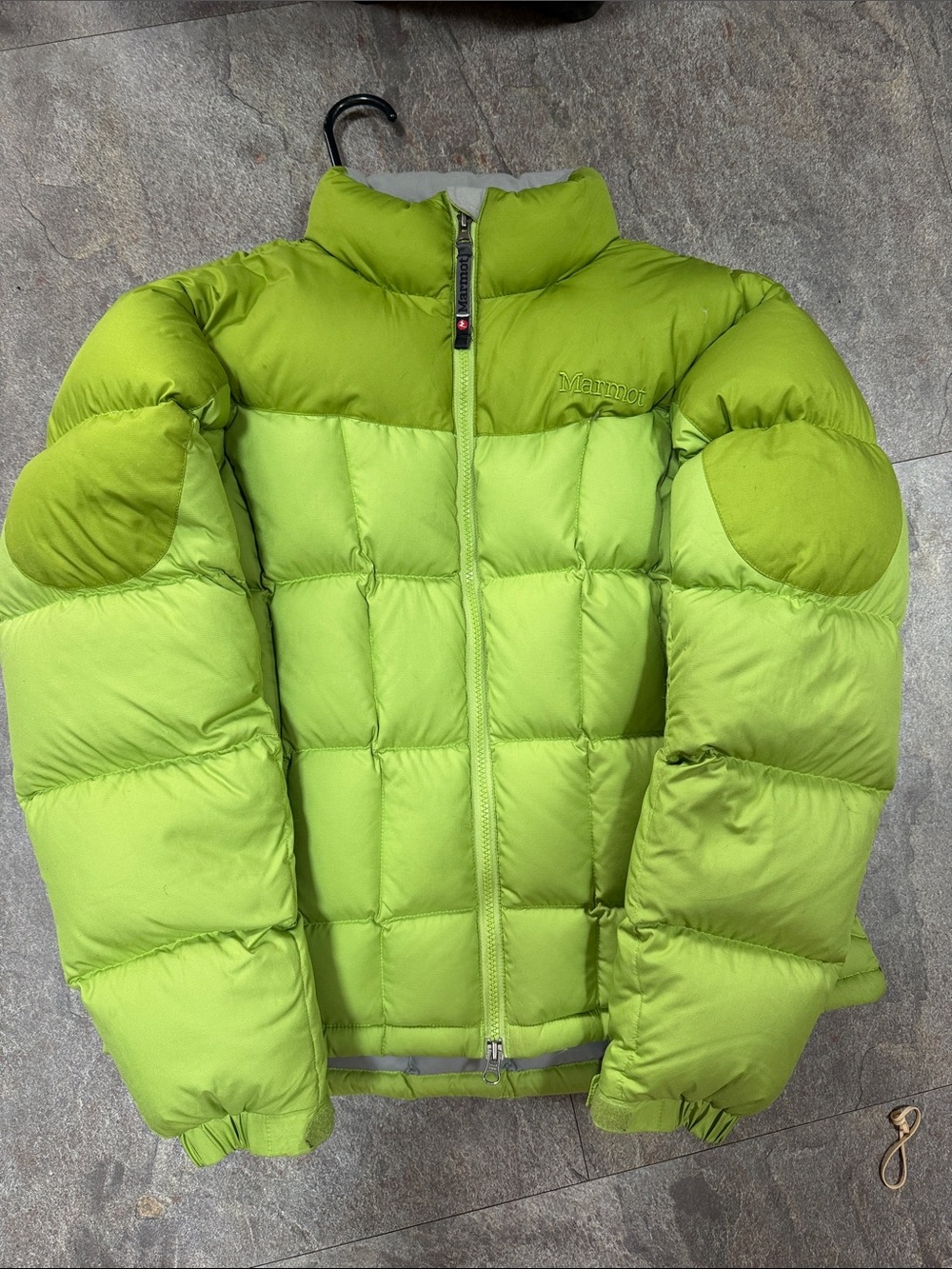 Marmot Lime Green Puffer Jacket